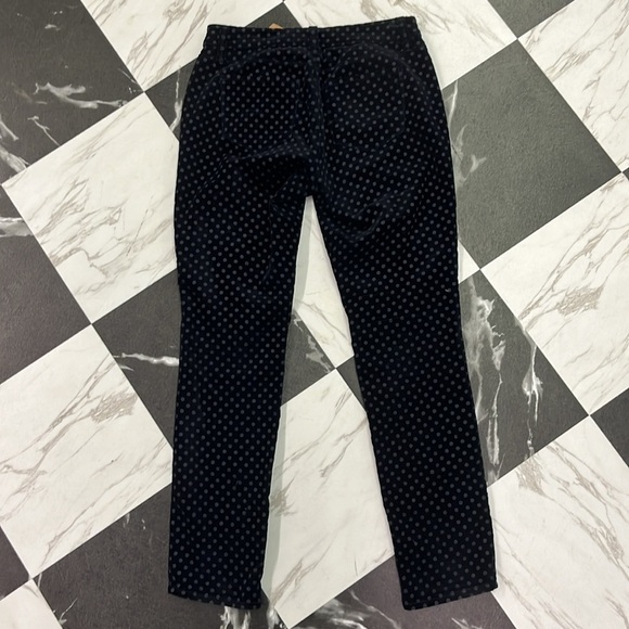 Ann Taylor Slim Ankle Polka Dot Velvet Pants Size 4 - Picture 7 of 8